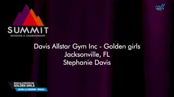 Davis Allstar Gym Inc - Golden girls [2025 L4.2 Senior - Small Semis] 2025 The D2 Summit