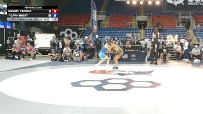 106 lbs Champ. Rd Of 16 - Manuel Cacoilo, California vs Gavin Hoeft, Minnesota