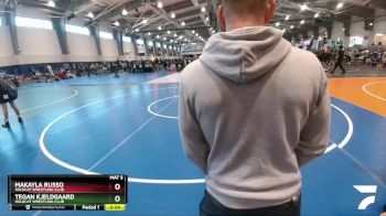 46 lbs 2nd Place Match - Tegan Kjeldgaard, Wildcat Wrestling Club vs MaKayla Russo, Wildcat Wrestling Club