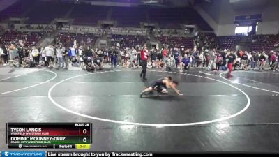 81-86 lbs Round 1 - Dominic McKinney-Cruz, Canon City Wrestling Club vs Tyson Langis, Widefield Wrestling Club