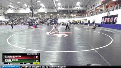 125 lbs Champ. Round 2 - Daniel Bauer, Fontbonne vs Elijah Asuncion, Missouri Valley