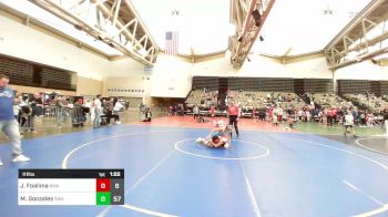 111 lbs Rr Rnd 6 - Joseph Foalima, Roundtree Wrestling Academy Blue vs Mateo Gonzales, Roundtree Wrestling Academy Black