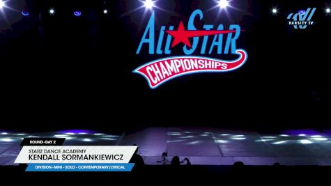 Starz Dance Academy - Kendall Sormankiewicz [2025 Mini - Solo - Contemporary/Lyrical Day 2] 2025 ASCS Dance Grand Nationals & Cheer Showdown