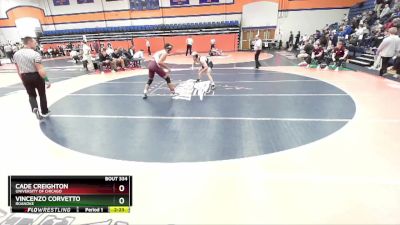 184 lbs Quarterfinal - Cade Creighton, University Of Chicago vs Vincenzo Corvetto, Roanoke