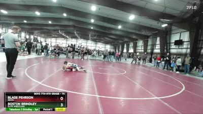 75 lbs Semifinal - Blade Pehrson, Delta vs Boston Brindley, Elite Wrestling