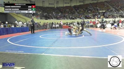 113 lbs Consi Of 32 #2 - Caden Hernandez, Ardmore Junior High vs Hunter Warden, Morrison JH