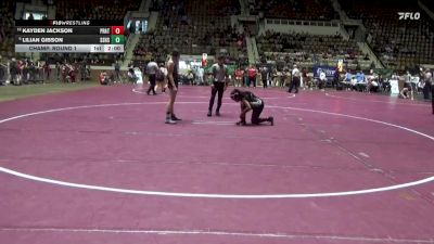 6-7A 138 Champ. Round 1 - Lilian Gibson, Smiths Station Hs vs Kayden Jackson, Prattville