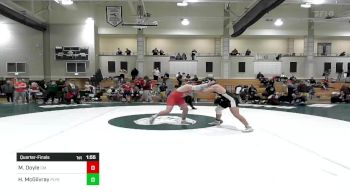 220 lbs Quarterfinal - Mickey Doyle, Catholic Memorial vs Heath McGilvray, Plymouth South