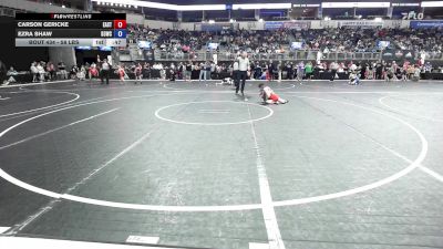 58 lbs Consi Of 8 #1 - Carson Gericke, East Kansas Eagles vs Ezra Shaw, D3wc