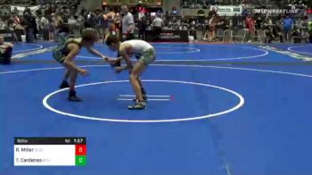 96 lbs Prelims - Robert Miller, Blue T Panthers vs Travis Cardenas, Grindhouse Wrestling