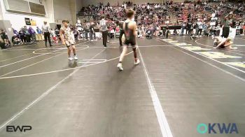 80 lbs Quarterfinal - Judson Gann, Barnsdall Youth Wrestling vs Gavin Sparks, Salina Wrestling Club