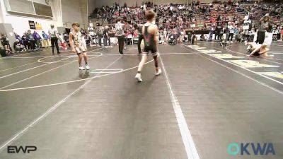 80 lbs Quarterfinal - Judson Gann, Barnsdall Youth Wrestling vs Gavin Sparks, Salina Wrestling Club