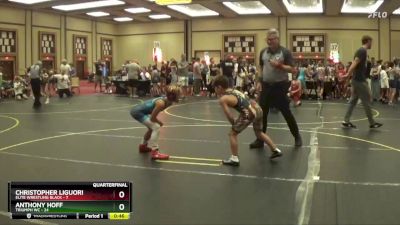 75 lbs Quarterfinals (8 Team) - Anthony Hoff, Triumph WC vs Christopher Liguori, Elite Wrestling Black