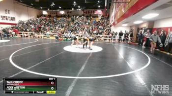 120 lbs Quarterfinal - Tai McBride, Jackson Hole vs Addi Weston, Lander Valley