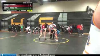 106 lbs Cons. Round 4 - Sierra Rieschick, Arbor View vs Mateo Becerra, Liberty