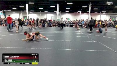 64 lbs Round 7 (8 Team) - Eli Hind, Terps Xpress vs Gabe Custodio, Virginia Partriots