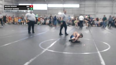 68 lbs Quarterfinals (8 Team) - Maxim DeShon, Neighborhood Wrestling vs Brantley Barnes, Mitten Mayhem