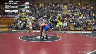 174lbs Match AUSTIN DEWEY (Boise St) vs. ANDY MCCULLEY (Wyoming)