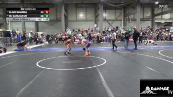 100 lbs Cons. Round 2 - Blaze Bowman, Columbus vs Eli Samuelson, Oakley
