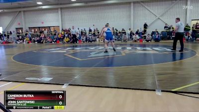 197 lbs Semifinal - John Santowski, Washington & Lee vs Cameron Butka, Wilkes