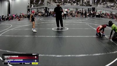 70 lbs Finals (2 Team) - Hailey Farrar, MWA vs Julianna LaSavage, POWA