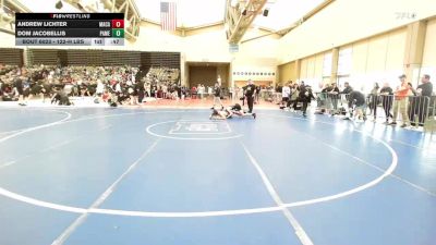 122-H lbs Consi Of 8 #1 - Andrew Lichter, MacArthur vs Dom Jacobellis, Patchogue-Medford