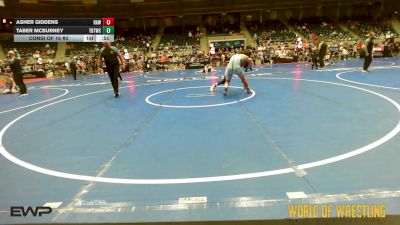 135 lbs Consi Of 16 #2 - Asher Giddens, Raw Wrestling Club vs Taber McBurney, Topeka Blue Thunder