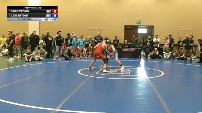 105 lbs Quarters - Owen Taylor, Whitetail vs Jude Snyder, Upper Dublin Wrestling Club