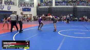 190 lbs Cons. Round 3 - Gavin Schroeder, Columbus Grove vs Taeden Brown, Fremont Ross