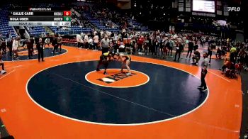 155 lbs Semifinal - Callie Carr, Darien (Hinsdale South) vs Nola Oben, Tinley Park (Andrew)