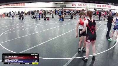 115 lbs Round 1 - Jayden Jones, Nebraska Wrestling Academy vs Reagan Eaton, Nebraska Wrestling Academy