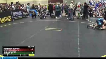 101 lbs Round 3 (6 Team) - Cadon Waatti, MI Pitbulls vs YSABELLA OCAMPO, Elite Athletic Club W.E.