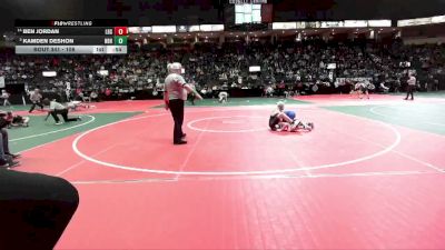 108 lbs Champ. Round 3 - Kamden DeShon, NBHA vs Ben Jordan, LBSA