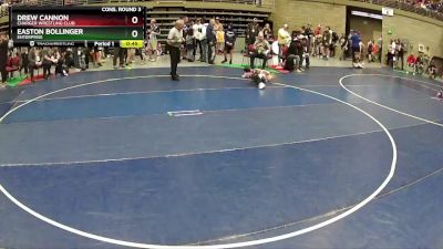 67 lbs Cons. Round 3 - Drew Cannon, Charger Wrestling Club vs Easton Bollinger, Enterprise