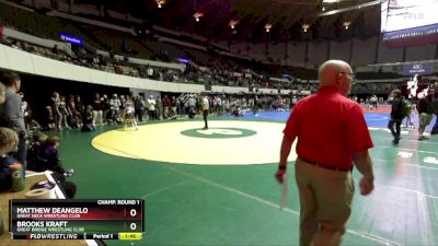 National 6-8 110 Champ. Round 1 - Matthew Deangelo, Great Neck Wrestling Club vs Brooks Kraft, Great Bridge Wrestling Club