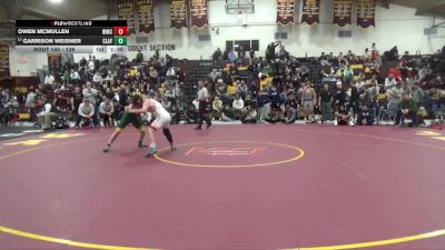 138 lbs Champ. Round 2 - Owen McMullen, Bishop McCort vs Garrison Weisner, Clay