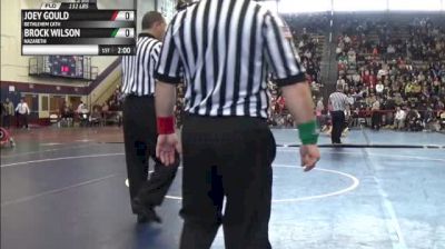 132lbs Semi-finals Joey Gould (Bethlehem Cath) vs. Brock Wilson (Nazareth)