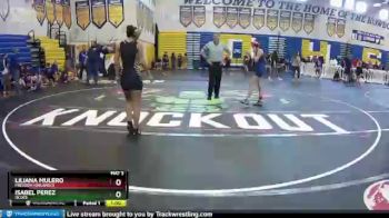 110 lbs Cons. Round 3 - Isabel Perez, Ocoee vs Liliana Mulero, Freedom (Orlando)