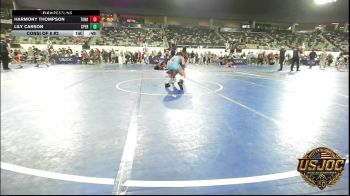 110 lbs Consi Of 8 #2 - Harmony Thompson, Team Of Hard Knox vs Lily Carson, Sperry Wrestling Club