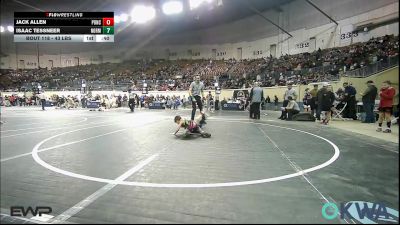 43 lbs 7th Place - Jack Allen, Ponca City Wildcat Wrestling vs Isaac Tessneer, Norman Grappling Club