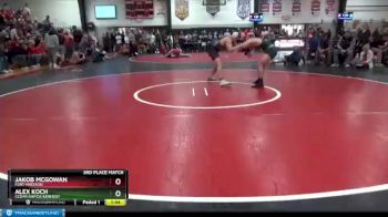 182 lbs 3rd Place Match - Alex Koch, Cedar Rapids Kennedy vs Jakob McGowan, Fort Madison