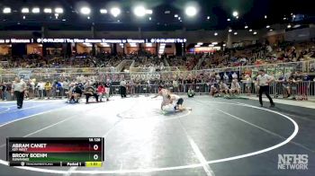 1A 126 lbs Champ. Round 1 - Brody Boehm, Suwannee vs Abram Canet, Key West