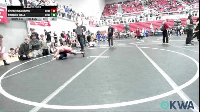 3rd Place - Baker Sessions, Mustang Bronco Wrestling Club vs Parker Hall, D3 Wrestling Cluib