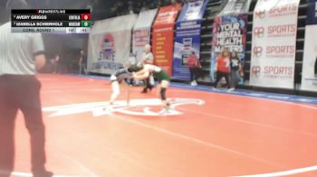 110 Class 1 lbs Cons. Round 1 - Avery Griggs, Centralia vs Izabella Schierholz, Warsaw