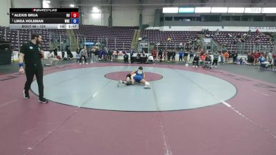 124 lbs Quarterfinal - Linda Holeman, Western New England vs Alexis Brua, D`Youville