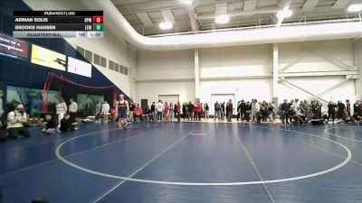150 lbs Quarterfinal - Brooks Hansen, Lehi vs Adrian Solis, Springville