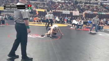 5th Place Match - Asher Wersal, Glasgow vs Rowdy Rutecki, Huntley Project (Worden)