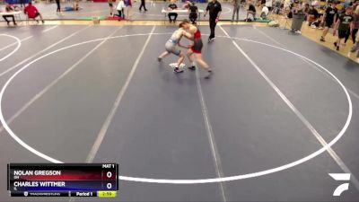 132 lbs Cons. Round 2 - Nolan Gregson, OH vs Charles Wittmer, IL