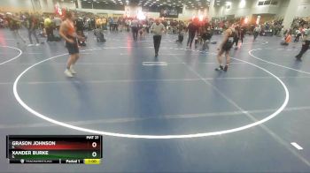 132 lbs Cons. Round 2 - Xander Burke, IL vs Grason Johnson, IL