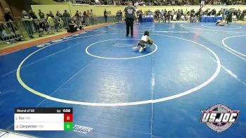 40 lbs Round Of 32 - Jaeden Fox, Cache Wrestling Club vs John Carpenter, Texas Takedown Academy